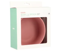 Bol Silicona + Cuchara Acero Brick Blush