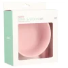 Bol Silicona + Cuchara Acero Light Pink