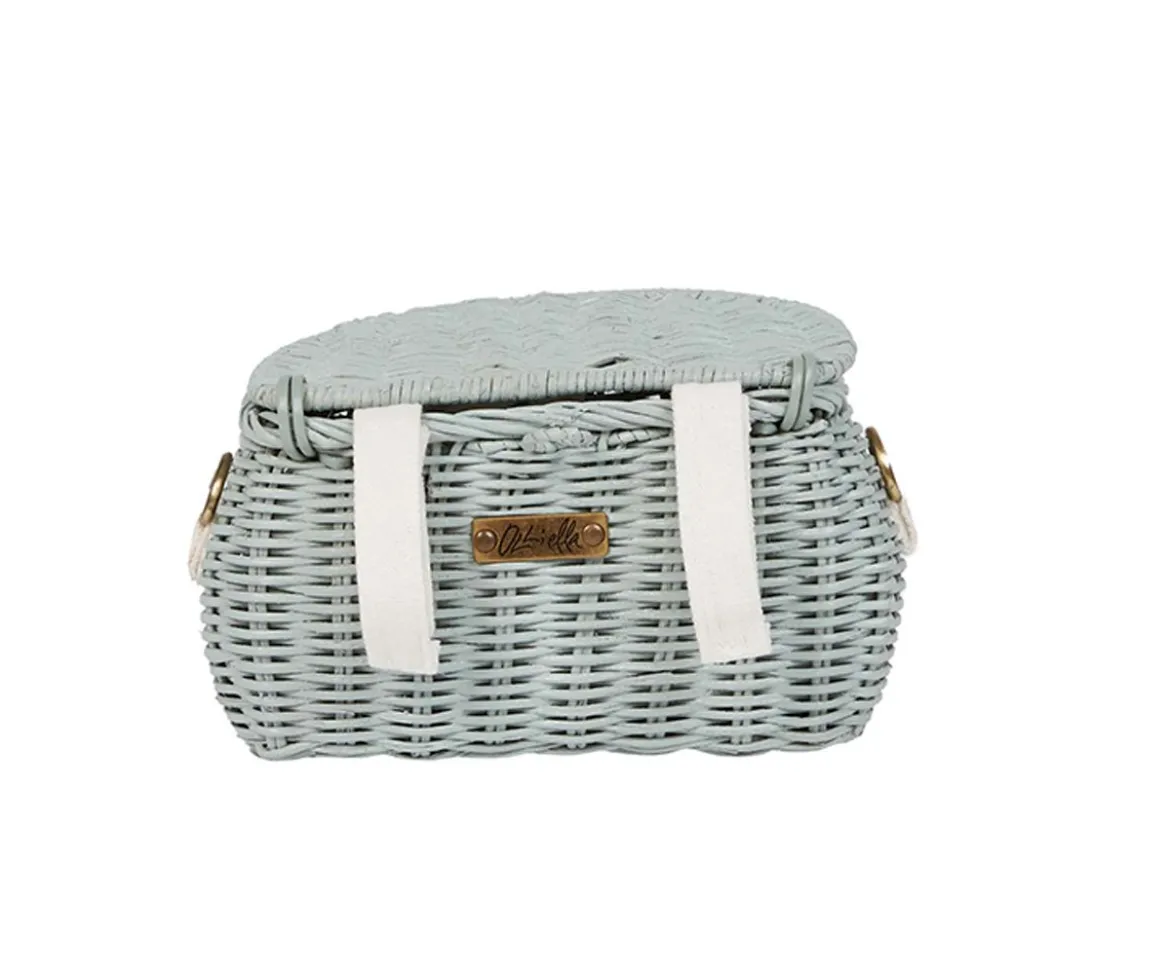 Bolsito Ratán Mini Chari Vintage Blue