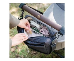 Bolso Acolchado para Carro Bebé Black