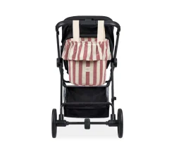 Bolso Basket Stripe Granate