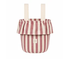 Bolso Basket Stripe Granate