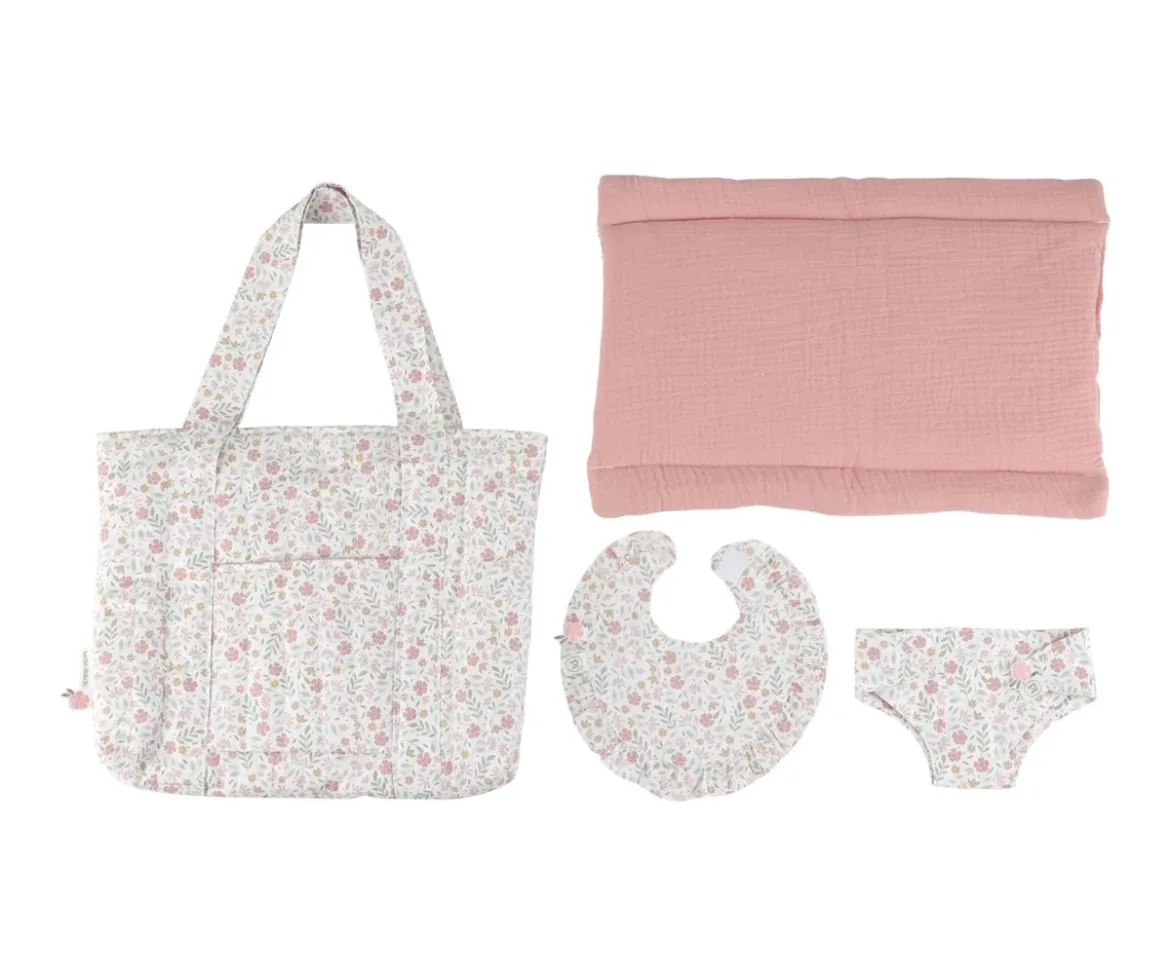 Bolso Cambiador para Muñecas Soft Flowers