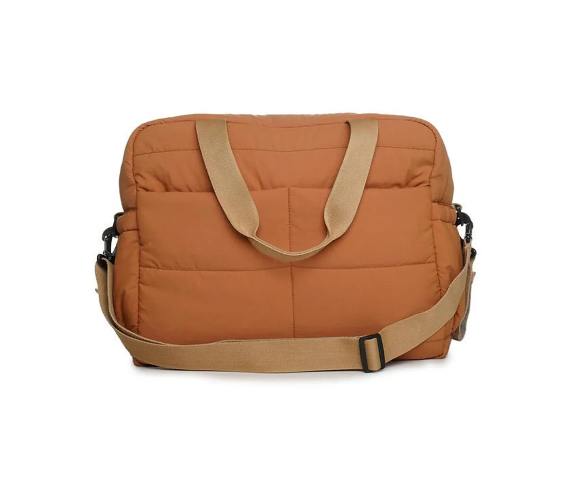 Bolso Carro Bebé Pluméa Ocre con Cambiador