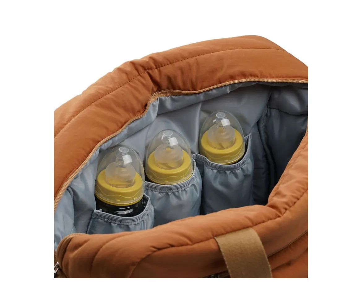 Bolso Carro Bebé Pluméa Ocre con Cambiador