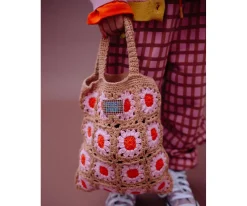Bolso de Crochet Lemon Tree Flower Capmfire Orange