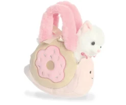Bolso de Peluche Caracol Donut Gato 21 cm