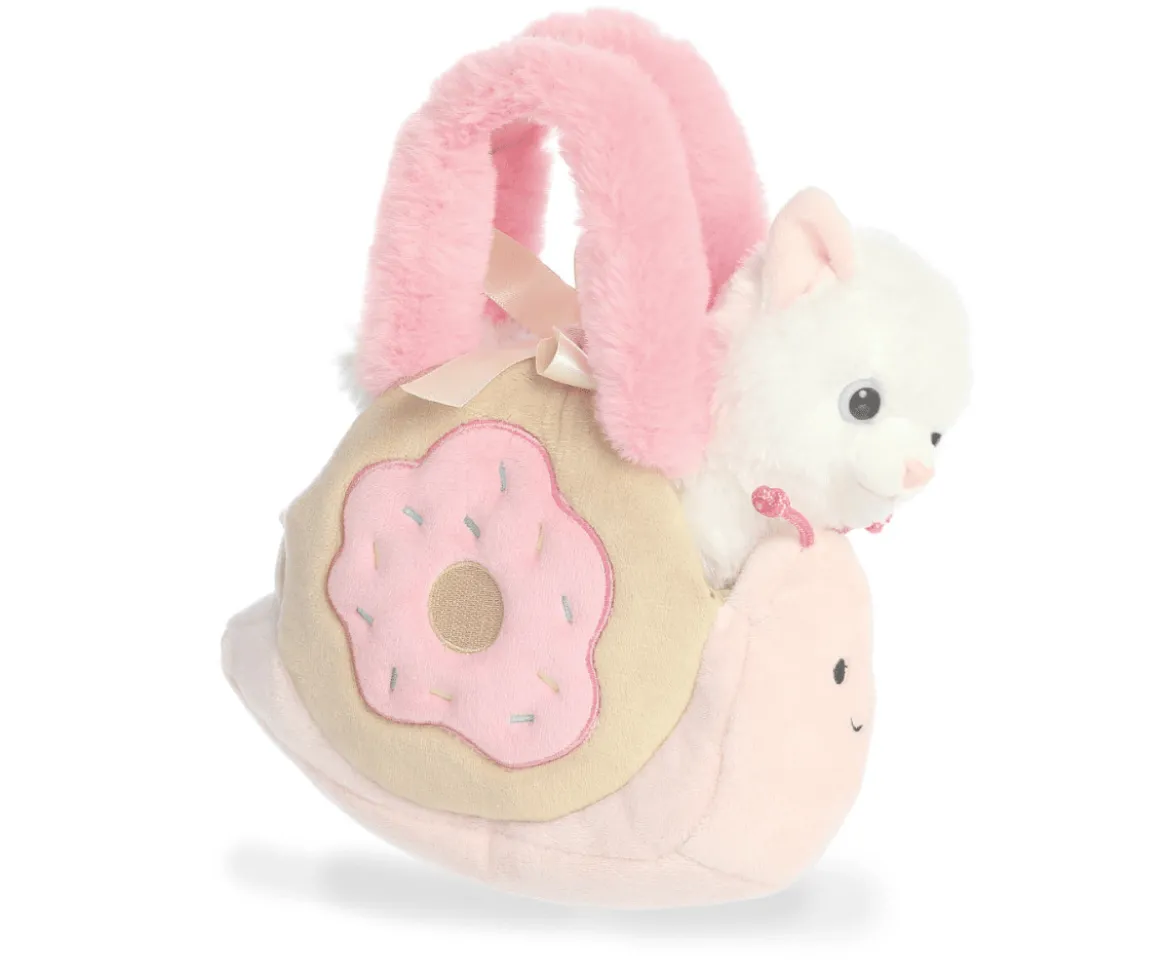 Bolso de Peluche Caracol Donut Gato 21 cm