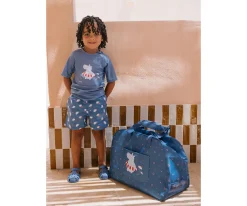 Bolso de Playa con Rejilla Hippos Personalizable