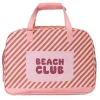 Bolso de Playa con Rejilla Stripes Bloom & Blush Personalizable