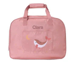 Bolso de Playa con Rejilla Whale Pink Personalizable