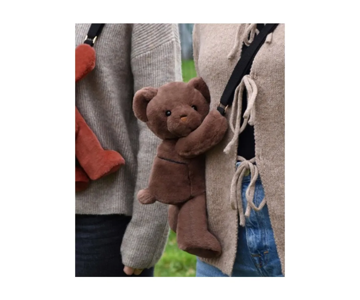 Bolso Osito de Peluche Rosa 30cm