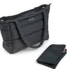 Bolso Tote Acolchado Black con Cambiador