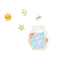 Bote de Mini Gomas de Borrar Unicornio Mágico