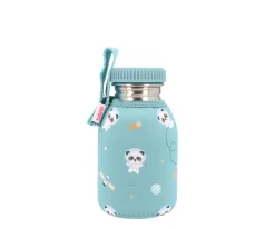 Botella Acero con Funda Pandas in Space Personalizable 350ml