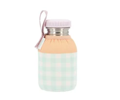 Botella Acero con Funda Stripes Apricot Personalizable 350ml