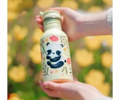 Botella Acero con Pajita Panda 500ml
