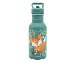 Botella Acero con Pajita Zorro 500ml