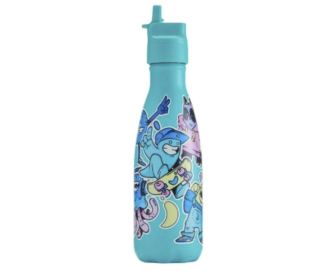 Botella Acero Inoxidable Kids Crew Azul 350 ml