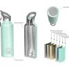 Botella Acero Inoxidable 700ml Temp Rosa