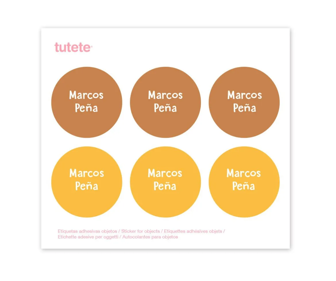 Botella Acero Trixie Mrs. Bumblebee 500ml + 6 Pegatinas Redondas Yellow Regalo