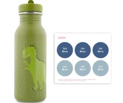 Botella Acero Trixie Mrs.Dino 500ml + 6 Pegatinas Redondas Blue Regalo