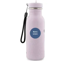 Botella Acero Trixie Mrs.Mouse 500ml + 6 Pegatinas Redondas Blue Regalo