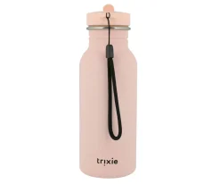Botella Acero Trixie Mrs.Rabbit 500ml + 6 Pegatinas Redondas Rose Regalo