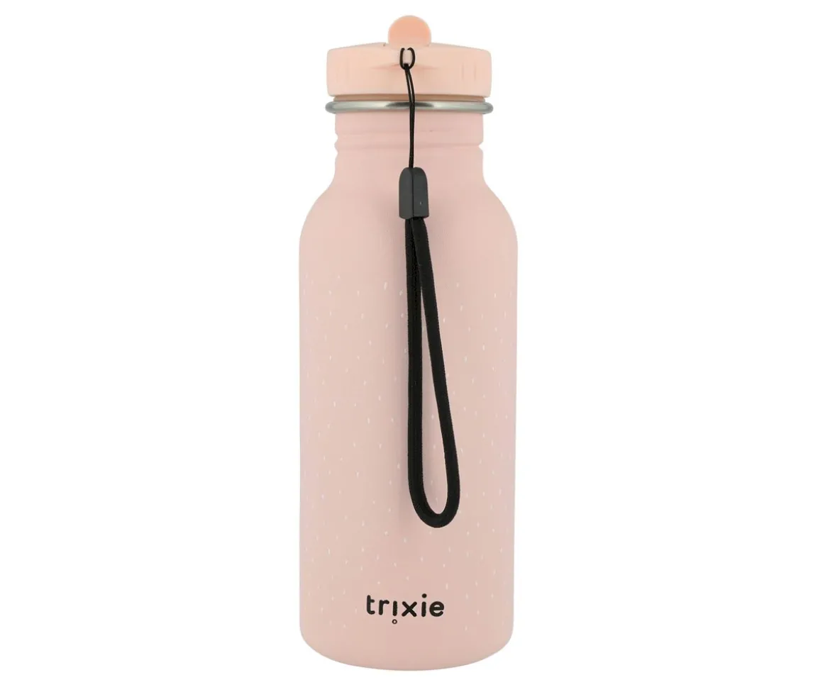 Botella Acero Trixie Mrs.Rabbit 500ml + 6 Pegatinas Redondas Rose Regalo