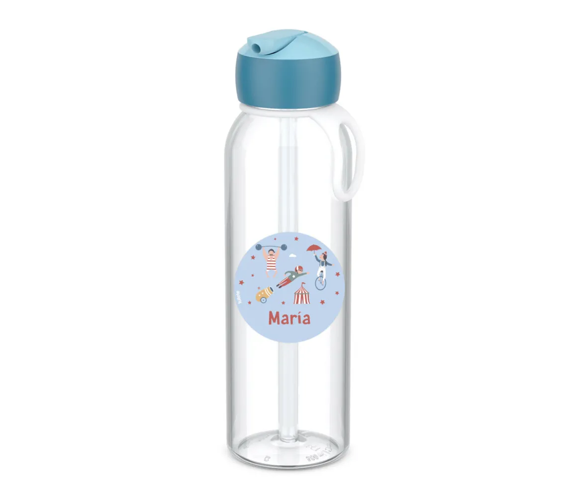 Botella Campus Flip-Up Personalizada Cool Blue 500ml Circus Show