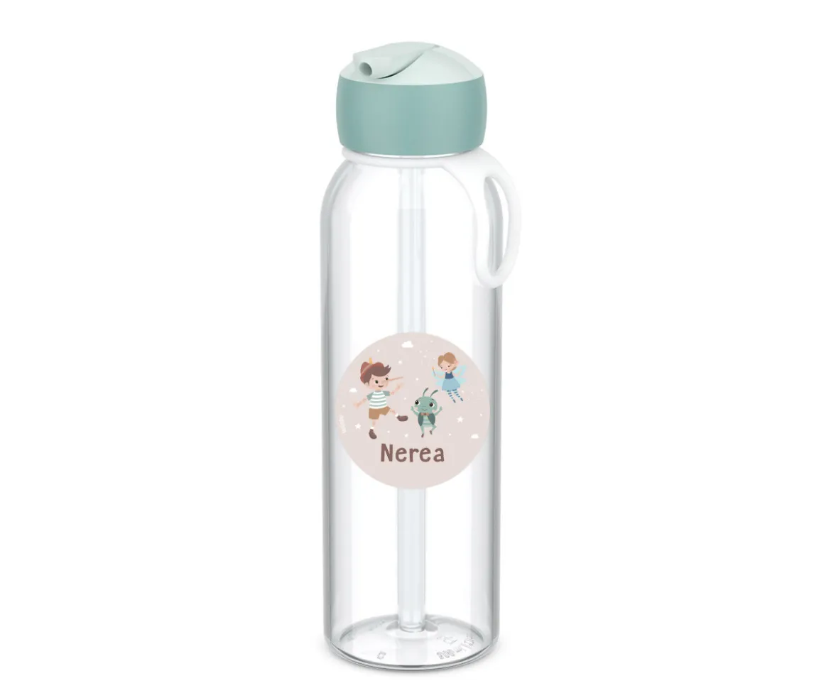 Botella Campus Flip-Up Personalizada Cool Mint 500ml The Wooden Boy