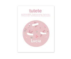 Botella Campus Flip-Up Personalizada Cool Pink 500ml Blossom Birds