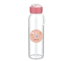Botella Campus Flip-Up Personalizada Cool Pink 500ml Mouse Fairies