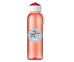 Botella Campus Flip-Up Personalizada Roja 500ml Skater Dog