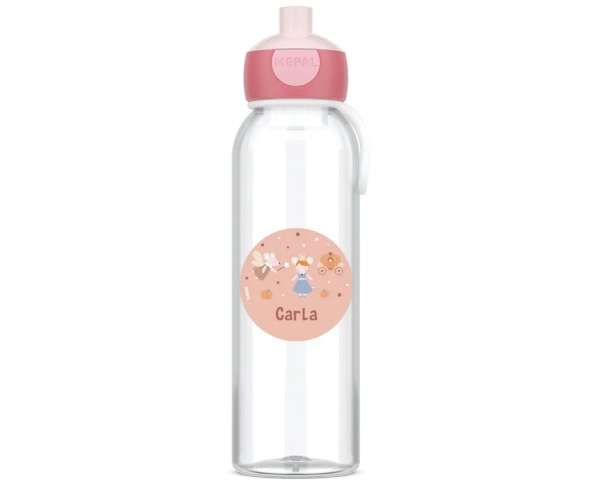 Botella Campus Pop-Up Personalizada Cool Pink 500ml Mouse Fairies
