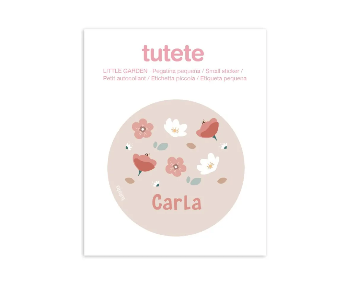 Botella Campus Pop-Up Personalizada Pink 400ml Little Garden