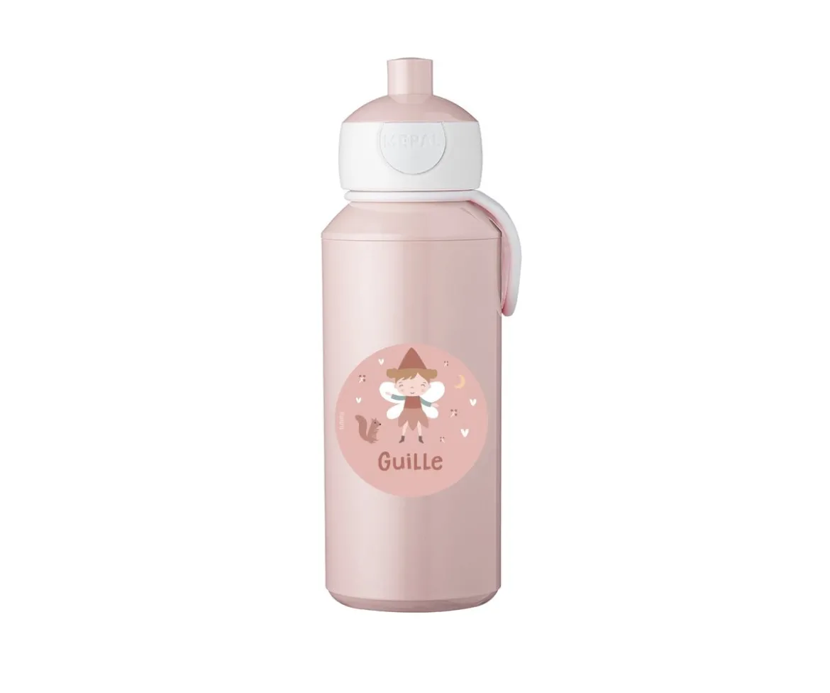 Botella Campus Pop-Up Personalizada Pink 400ml Wild Fairies