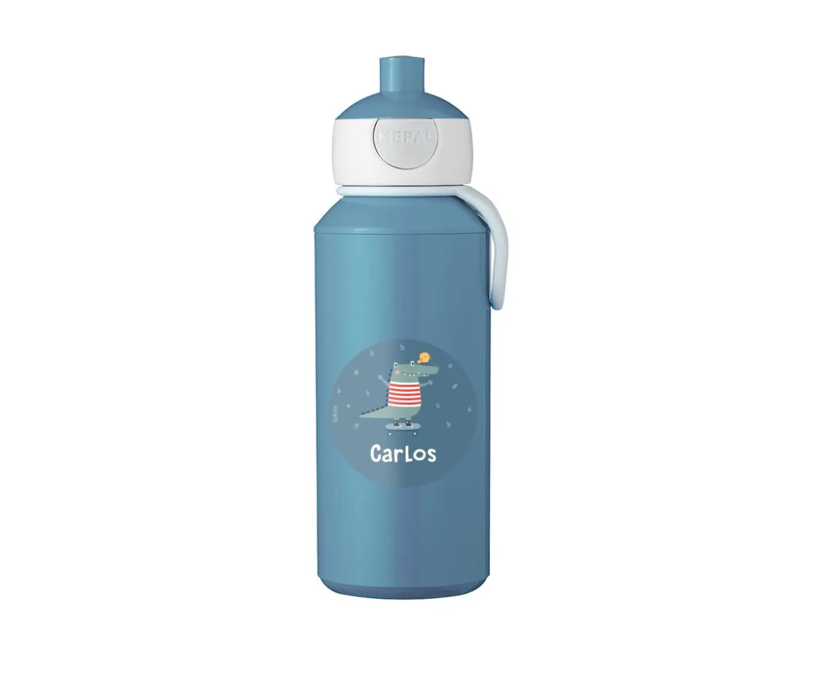Botella Campus Pop-Up Personalizada Tutete Blue 400ml Croc