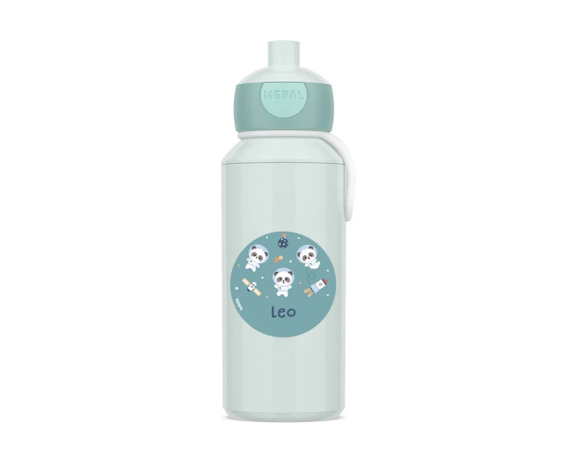 Botella Campus Pop-Up Personalizada Tutete Cool Mint 400ml Pandas in Space