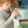 Botella con Pajita Tritán Tiny Trails Green 350ml