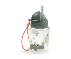 Botella con Pajita Tritán Tiny Trails Green 280ml