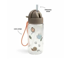 Botella con Pajita Tritán Tiny Trails Sand 350ml