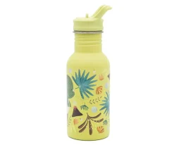 Botella de Acero con Pajita Dinosaurio 500ml