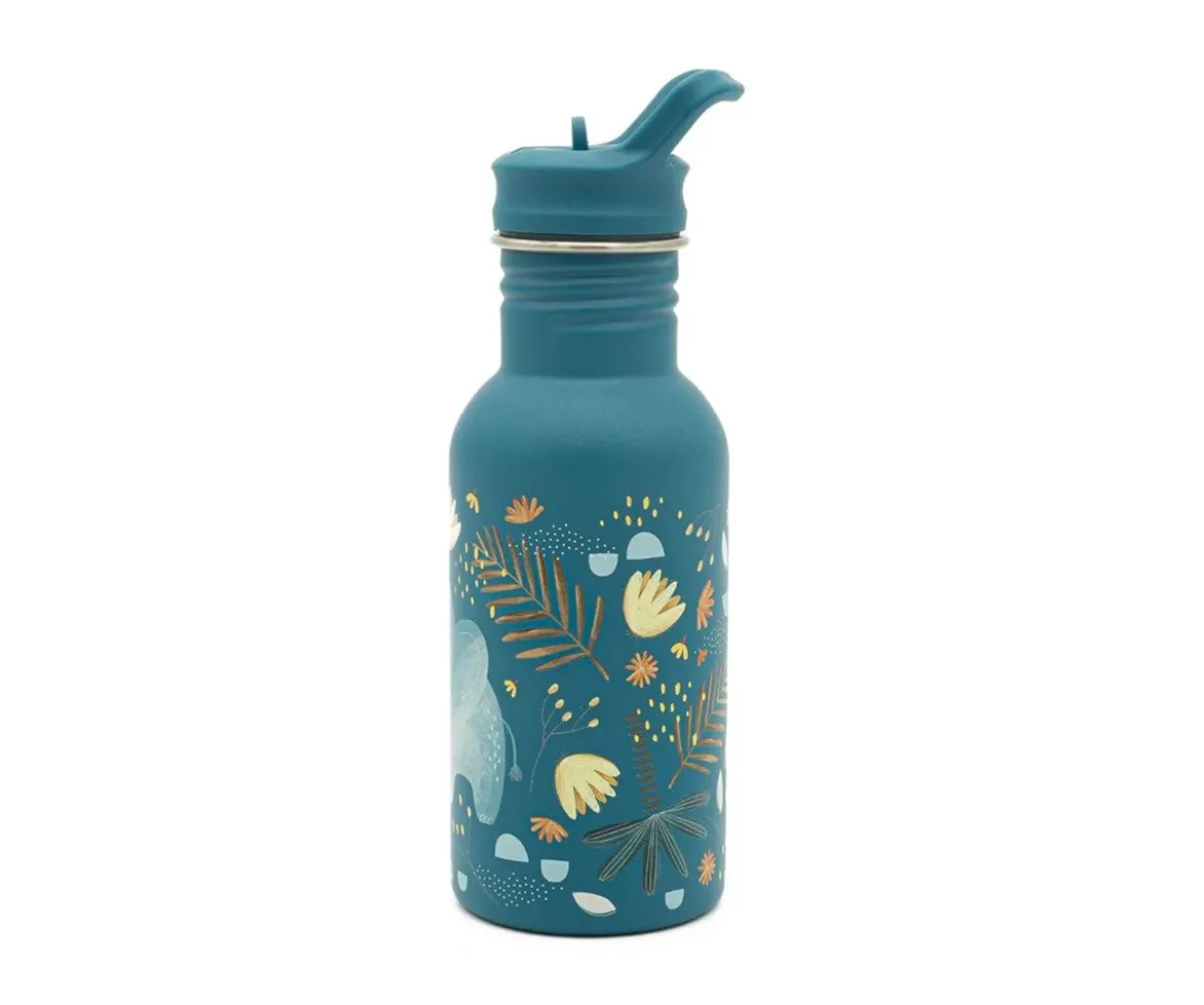 Botella de Acero con Pajita Elefante 500ml