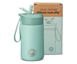 Botella de Acero Steel Hydraflip 0.4L Green