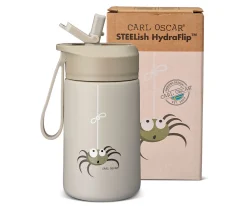 Botella de Acero Steel Hydraflip 0.4L Greige Spider