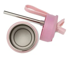 Botella de Acero Steel Hydraflip 0.4L Panda Pink