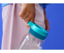 Botella de Plástico con Pajita Campus 450ml Cool Mint