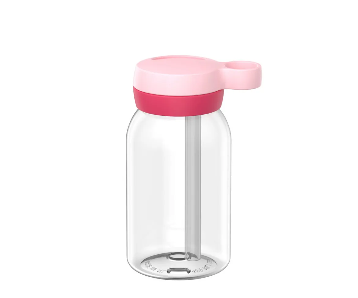 Botella de Plástico con Pajita Campus 450ml Cool Pink