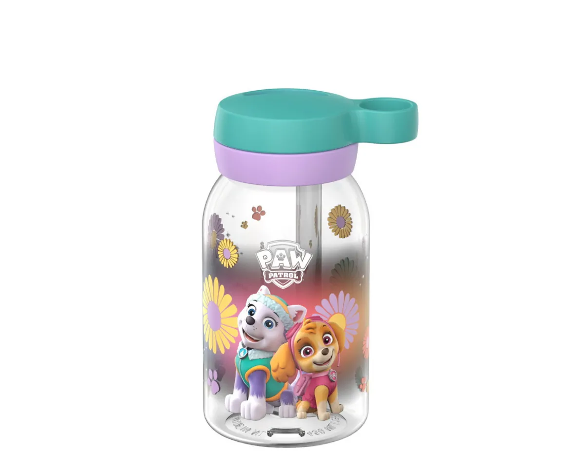 Botella de Plástico con Pajita Campus 450ml Paw Patrol